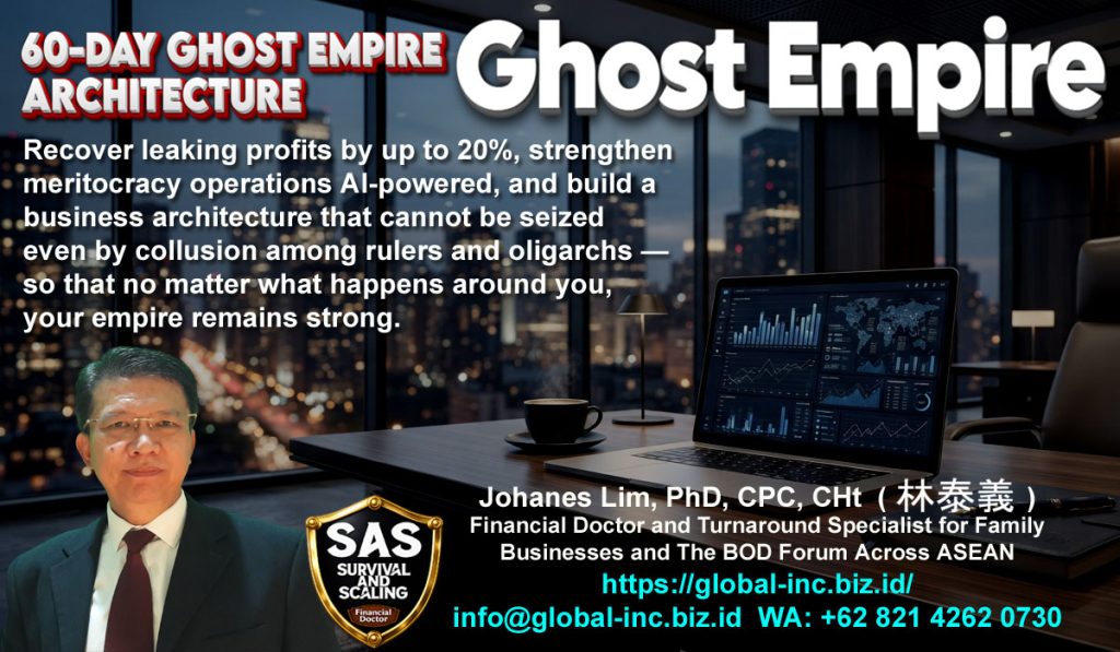 ghost empire, virtual family office, remote coaching, mengatasi kerugian, meningkatkan profit bisnis, family business