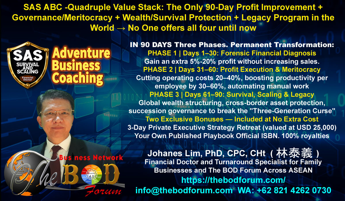 Adventure business coaching, ghost empire, virtual family office, remote coaching, mengatasi kerugian, meningkatkan profit bisnis, family business